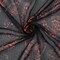 Black-Red Butterfly Printed Yoryu Chiffon Woven Fabric By the Yard
